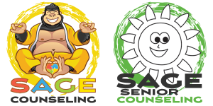 Sage Counseling and Sage Senior Counseling Logos Decorative Image