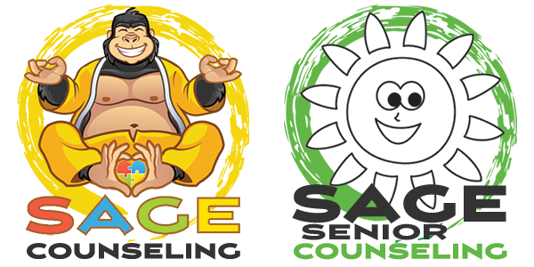 Sage Counseling and Sage Senior Counseling Logos Decorative Image